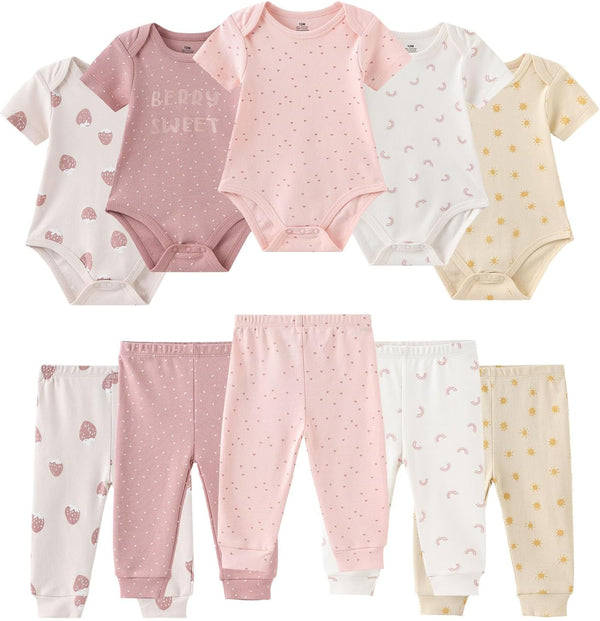 Cozy Baby Ten-Piece Cotton Set