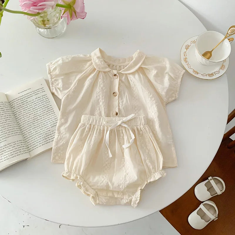 Sweet Daisy Baby Short Set