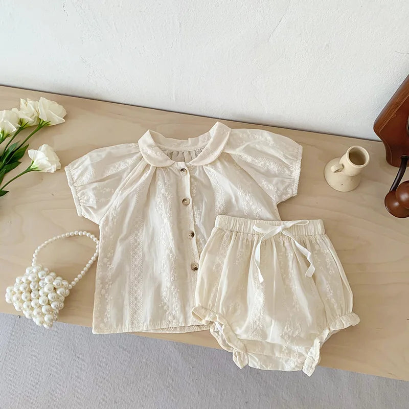 Sweet Daisy Baby Short Set